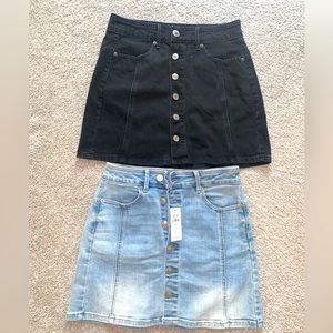American eagle jean skirts